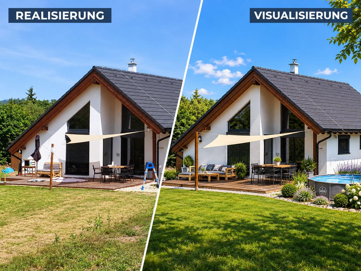 Bungalow Kerstin 12 mit Galerie, Gaube — Ansicht
