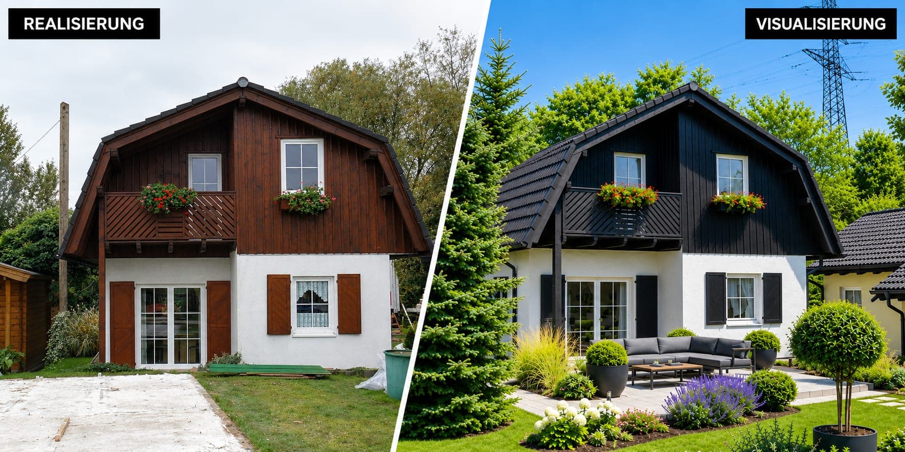 Einfamilienhaus St. Pölten 02 mit Balkon — Ansicht