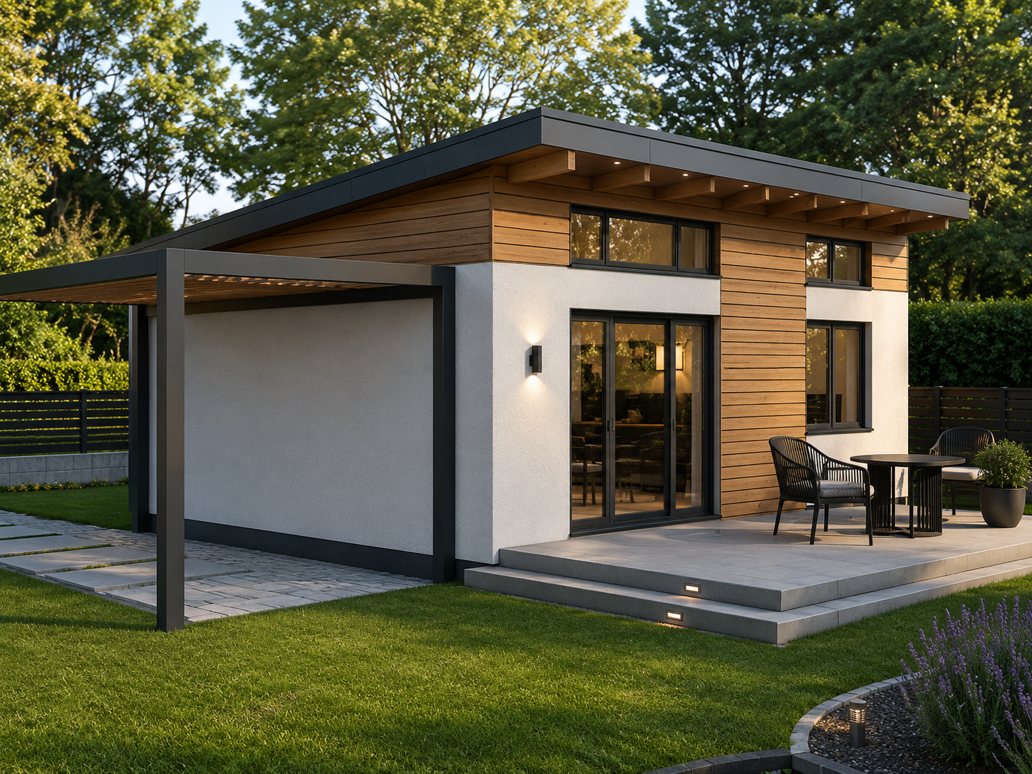 Haus mit Pultdach Pult 01